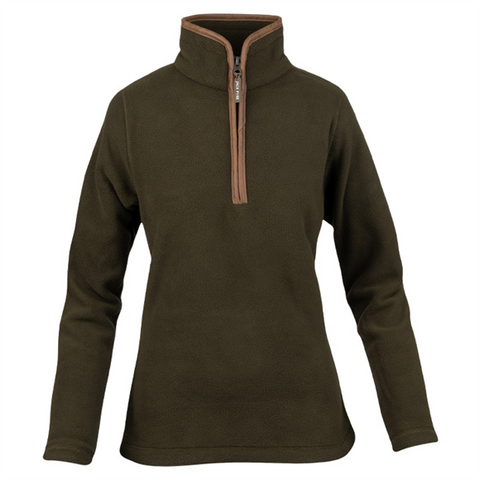 Jack pyke Ladies Fleece Pullover Dark Olive