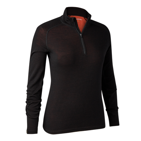 Deerhunter lady quinn merino half zip undershirt